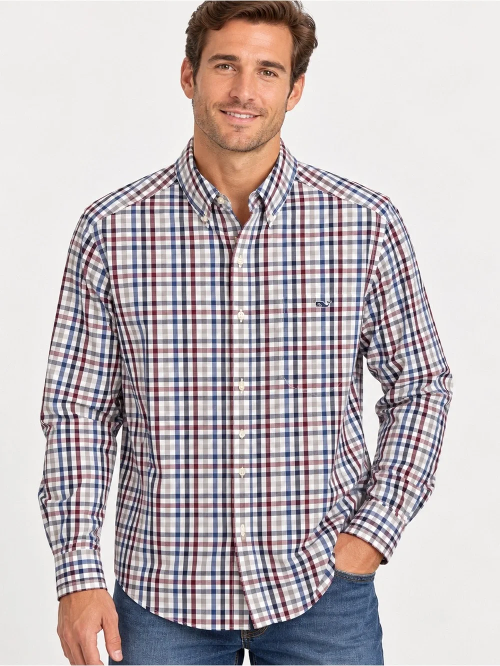 Vineyard Vines Men’s Plaid Stretch Button Down Shirt Size M NWT